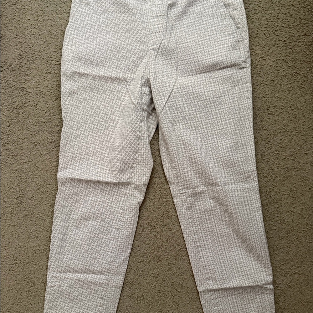 Uniqlo White and Gray Pants
